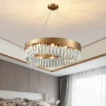 Şüşə daşlı qızılı çilçıraq TH450 - Image 6