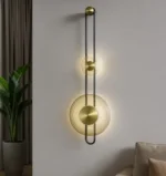 Qızılı divar işıqı B128 - Image 2