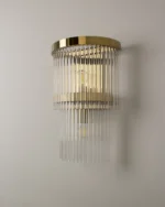 Şüşəli divar işığı, bronz 621 - Image 5