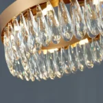 Şüşə daşlı qızılı masaüstü çilçıraq TH450 - Image 4