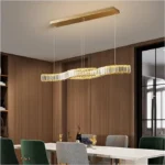 Kristal daşlı dalğalı masaüstü çilçıraq TH372 - Image 8