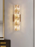 Kristal qaşlı qızılı divar işığı 5035 - Image 4