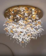 Narıncı yarpaq daş-şüşə dekor hissəsi CM035 - Image 3