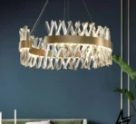 Qızılı detallı kristal  çilçıraq TH274-60 - Image 3