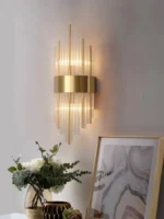 Kristal divar işığı, paslanmaz polad - Image 3