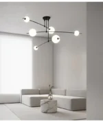 Altı şarlı qara çilçıraq D8328 - Image 2