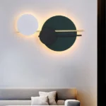 Dairəvi yaşıl minimalist divar işığı 3098 - Image 3