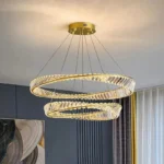 İki halqalı kristal daşlı çilçıraq 2008-800+600 - Image 2