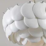Ağ şüşə material dairəvi çilçıraq 2053-550 - Image 2