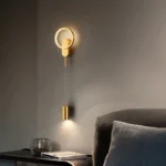 Qızılı rəng halqalı divar işığı 3429 - Image 4