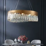 Şüşə daşlı qızılı çilçıraq TH450 - Image 4