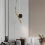 Qızılı modern asma işıq 8974 - Image 2