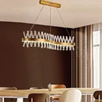 Qızılı detallı kristal masaüstü çilçıraq TH274 - Image 2