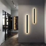 Qara uzun divar işıqı B3035 - Image 3