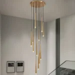 12-li asma qızılı rəng çilçıraq 9042-12 - Image 4