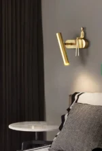 Qızılı rəng insan fiqurlu divar işığı B3431 - Image 5