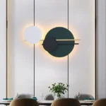 Dairəvi yaşıl minimalist divar işığı 3098 - Image 4