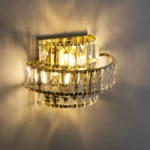Qızılı, kristal divar işığı 9079 - Image 9