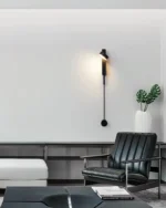 Divar işığı dimmer sistemi ilə, LED, qara rəngli 9126 - Image 4