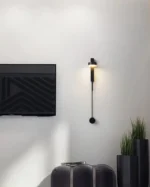 Divar işığı dimmer sistemi ilə, LED, qara rəngli 9126 - Image 3