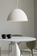 Ağ kreativ  çilçiraq, rezin materiallı 8877 - Image 2