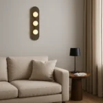 Şüşə materiallı üç şarlı divar işığı W1126 - Image 4