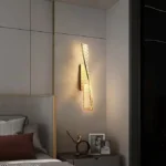 Kristal daşlı qızılı rəng divar işığı 2027 - Image 2