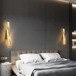 Kristal daşlı qızılı rəng divar işığı 2027 - Image 3