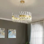 Qızılı detallı kristal  çilçıraq TH274-60 - Image 4