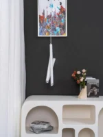 3-lü ağ rəngli asma işıq 8943 - Image 2