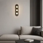 Şüşə materiallı üç şarlı divar işığı W1126 - Image 3