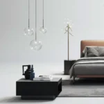 Təkli asma işıq, modern şüşəli model 9031 - Image 4