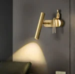 Qızılı rəng insan fiqurlu divar işığı B3431 - Image 4