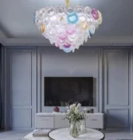 Rəngli şüşə dairəli çilçıraq TH243 - Image 3