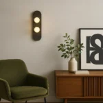 Şüşə materiallı iki şarlı divar işığı W1126 - Image 3
