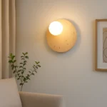 Dairəvi travertin divar işığı B8305 - Image 3