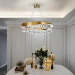 Şüşə daşlı qızılı çilçıraq TH450 - Image 5