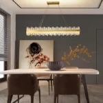 Qızılı detallı masaüstü şüşə çilçıraq TH491-L1000 - Image 3