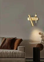 Qızılı rəng insan fiqurlu divar işığı B3431 - Image 7