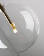 Təkli asma işıq, modern şüşəli model 9031 - Image 3