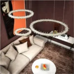 Kristal daşlı zərif 3 halqa çilçıraq TH455 - Image 3