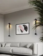 Divar işığı dimmer sistemi ilə, LED, qara rəngli 9126 - Image 6