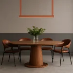 Kəmər materiallı masaüstü çilçıraq D8304 - Image 3