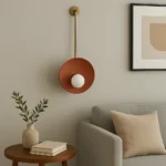 Kərpic qırmızısı, dairəvi divar işığı KT-6047 - Image 3