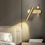 Qızılı rəng insan fiqurlu divar işığı B3431 - Image 3