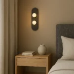 Şüşə materiallı iki şarlı divar işığı W1126 - Image 2