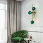 Yaşıl şüşə toplu divar işığı 9025 - Image 8