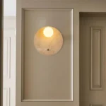 Dairəvi travertin divar işığı B8305 - Image 4