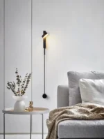 Divar işığı dimmer sistemi ilə, LED, qara rəngli 9126 - Image 2