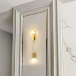 Qızılı rəng halqalı divar işığı 3429 - Image 7